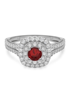 Anillo de compromiso de oro 14 k Amelie Joyas rubí