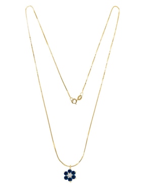 Colgante Y Dije de flor Fascinare orial de oro amarillo 14 K