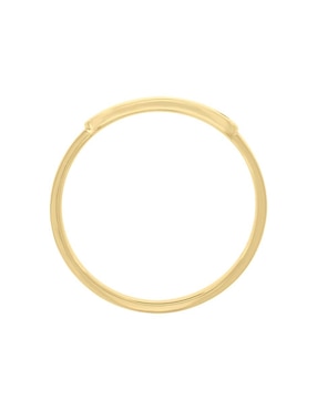 Anillo rectangular Fianelli Placa 14 k de oro amarillo diamante brillante