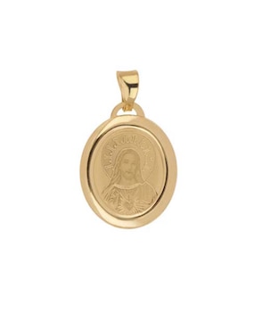 Medalla Ovalada Dinasti De Oro Amarillo 14 K