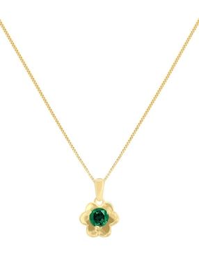 Colgante Y Dije redondo Fascinare fleur de oro 14 K