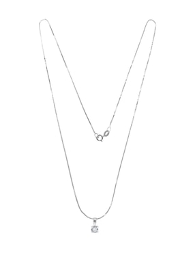 Colgante Y Dije redondo Fianelli Diamond marissa de oro blanco 14 K