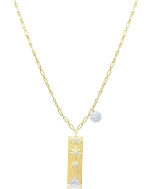Collar Meira T de oro amarillo 14 K