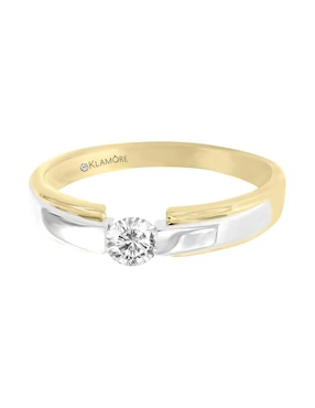 Solitario De Oro 14 K Klamore Diamante