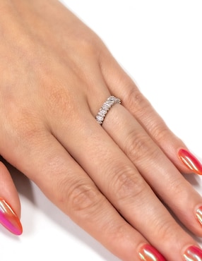 Anillo Ingrata Fortuna Dalila 14 k de oro blanco diamante pulido