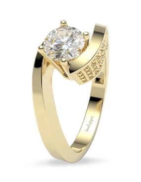 Anillo de compromiso de oro 14 k Amelie Joyas