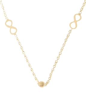 Gargantilla de infinito Sini de oro 14 K