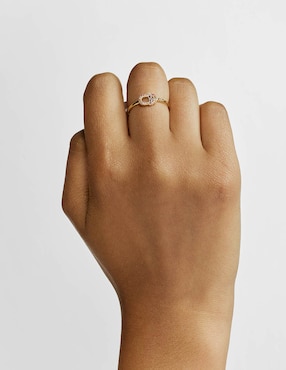 Anillo Tous Manifesto 18 k de oro amatista brillante