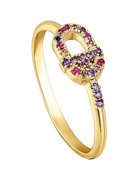 Anillo Tous Manifesto 18 k de oro amatista brillante