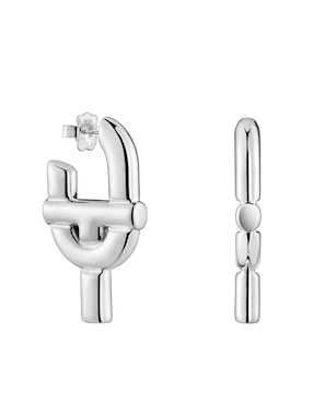 Aretes Tous Manifesto de plata P 925 con acabado espejo