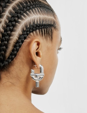 Aretes Tous Manifesto de plata P 925 con acabado espejo
