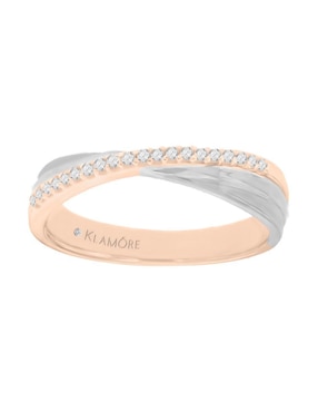 Argolla De Oro 14 K Klamore Diamante