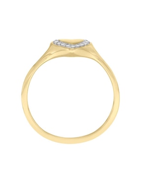 Anillo de corazón Fianelli Nevada 14 k de oro diamante pulido