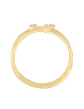 Anillo Fianelli New Day 14 k de oro diamante pulido