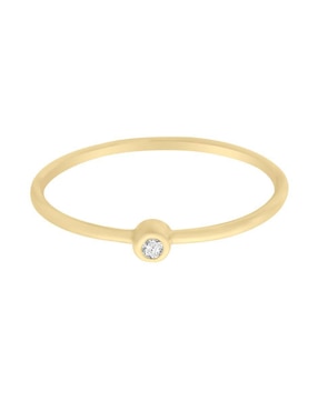 Anillo Redondo Fianelli New Day 14 K De Oro Diamante