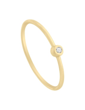 Anillo Fianelli New Day 14 k de oro diamante pulido