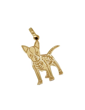 Dije de perro esqueleto Fianelli xolotl de oro 14 K
