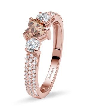 Anillo de compromiso de oro 14 k Amelie Joyas