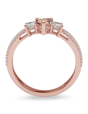 Anillo de compromiso de oro 14 k Amelie Joyas