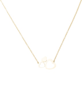 Gargantilla de corazón Sini de oro amarillo 14 K