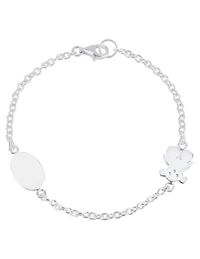 Pulsera Tous De Plata P 925 Bear Con Acabado Brillante