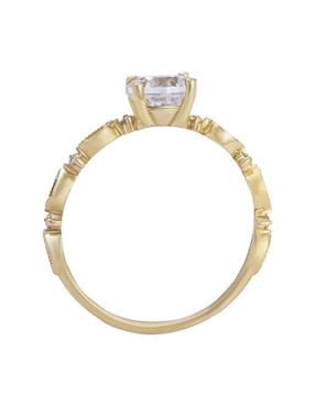 Anillo con gema Unlimited By Ob 10 k de oro amarillo zirconia