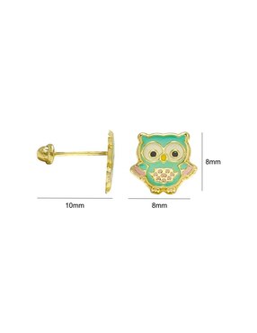 Broqueles de búho Mancini de oro
