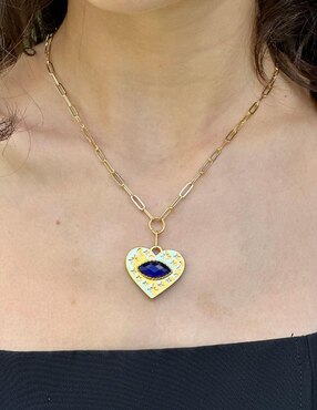 Collar de corazón Mayfer Joyería