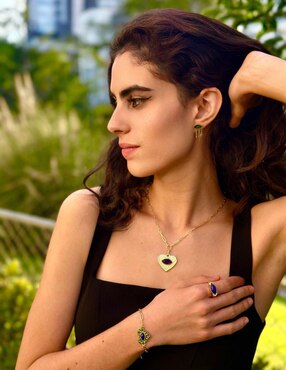 Collar de corazón Mayfer Joyería