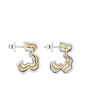 Aretes Cortos TOUS Bickie De Plata P 925