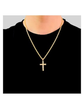 Cadena de cruz Crixus Joyeria de oro 10 K