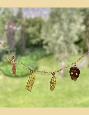 Pulsera Klamore de oro 14 K con acabado brillante
