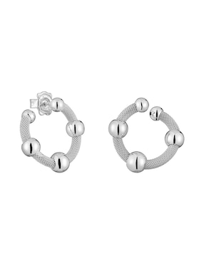 Aretes De Aro TOUS Icon Mesh De Plata P 925