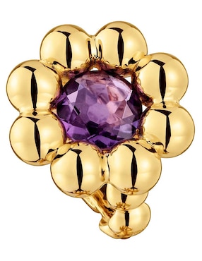 Anillo de flor Tous Sugar Party de plata P 925 amatista con acabado baño de oro