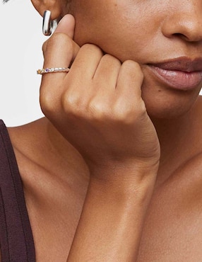 Anillo Tous Sugar Party de plata P 925 amatista con acabado baño de oro