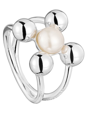 Anillo Tous Sugar Party P 925 de plata perla brillante