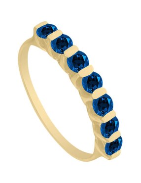 Churumbela de oro amarillo 14 k Fascinare Samay zafiro