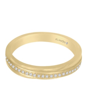 Argolla De Oro 14 K Klamore Diamante