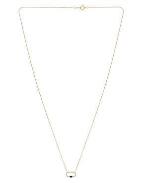 Collar ovalado Stackis Esperanza de oro 14 K