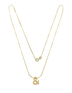 Colgante Y Dije de letras Fianelli ampersand de oro 14 K