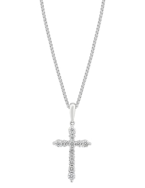 Collar de cruz Stackis de oro 14 K