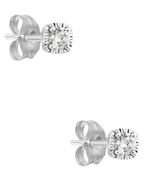Broqueles Stackis de oro cristal