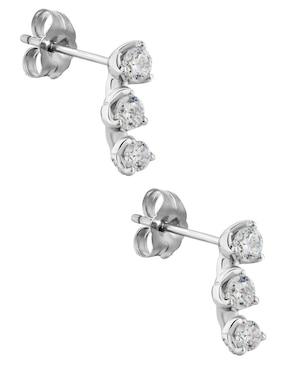Aretes Stackis de oro con acabado brillante