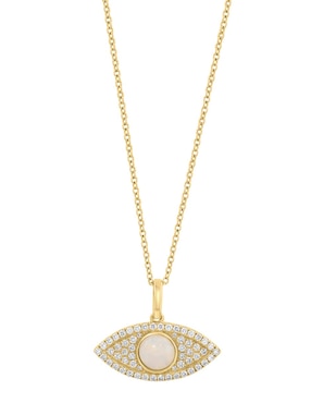 Collar con dije de ojo Effy de oro amarillo 14 K
