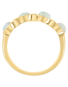 Anillo Effy Aurora 14 k de oro diamante y ópalo etíope brillante