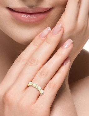 Anillo Effy Aurora 14 k de oro diamante y ópalo etíope brillante