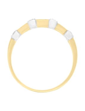 Anillo Fascinare Luisiana 14 k de oro amarillo rubí y diamante brillante