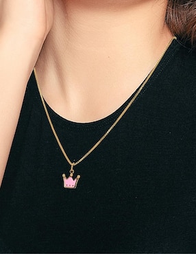 Aretes y collar de corona Yoiko Royal Princess