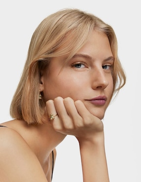 Anillo de oso Tous Lligat cromodiópsido baño de oro