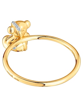 Anillo de oso Tous Lligat 18 k de oro diamante brillante